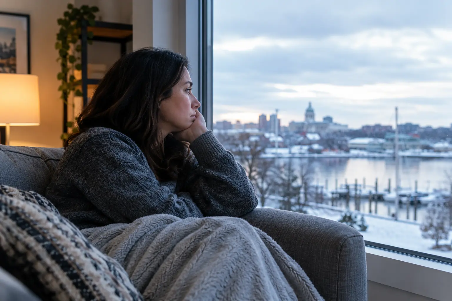 Winter Blues by the Window